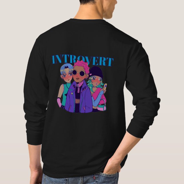 Camiseta Os Introvertidos Coloridos (Verso)