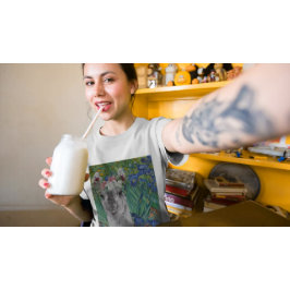 Camiseta Os irlandeses de Van Gogh e o Rico Llama