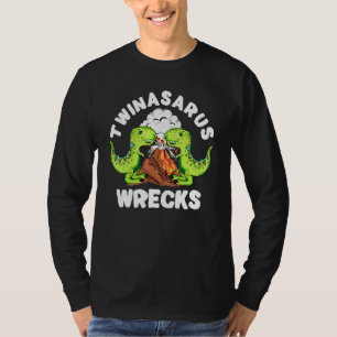 Camiseta Os Irmãos Gêmeos Dinossauros Twinassaurus destroem