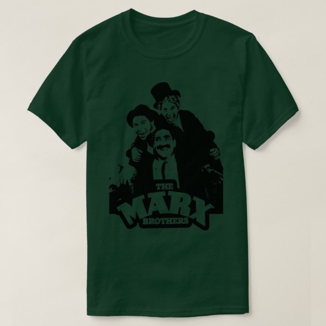 Camiseta Os irmãos Marx Groucho Harpo e Chico (Frente do Design)