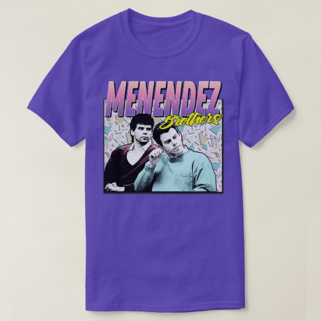 Camiseta Os Irmãos Menendez dos anos 90 Estimularam Os Gráf (Frente do Design)