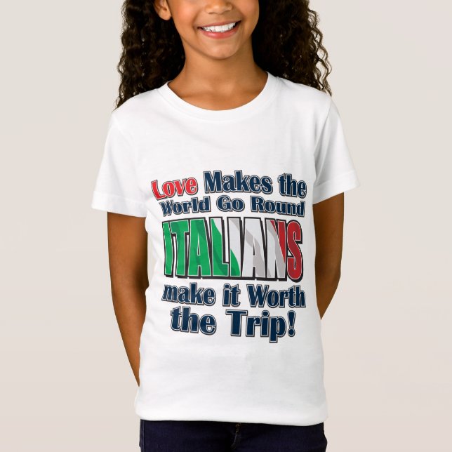 Camiseta Os italianos valem a pena. (Frente)