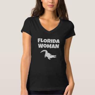 Camiseta Os jacarés da mulher de Florida Beware