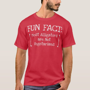 Camiseta Os jacarés não são vegetarianos. Animais Engraçado