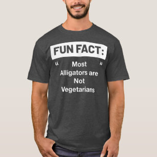 Camiseta Os jacarés não são vegetarianos. Animais Engraçado