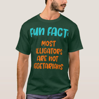 Camiseta Os jacarés não são vegetarianos. Animais Engraçado