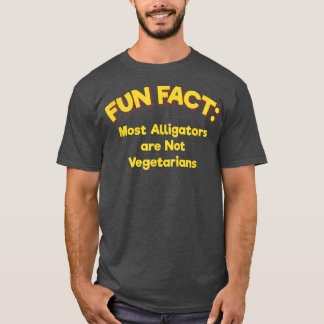 Camiseta Os jacarés não são vegetarianos. Animais Engraçado