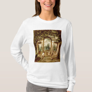 Camiseta Os jardins da casa de campo Medici em Roma