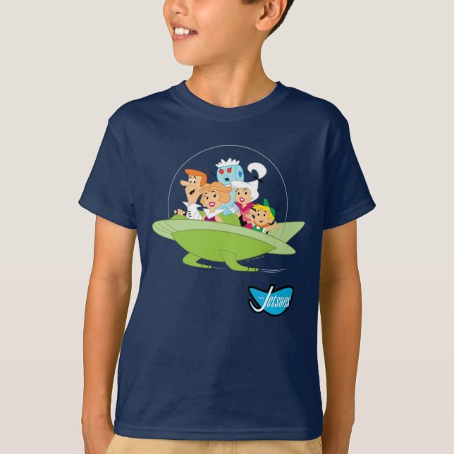 Camiseta Os Jetsons | Carro Voador Familiar (Frente)