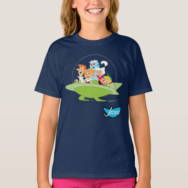 Camiseta Os Jetsons | Carro Voador Familiar (Frente)