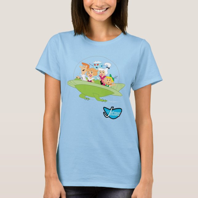 Camiseta Os Jetsons | Carro Voador Familiar (Frente)