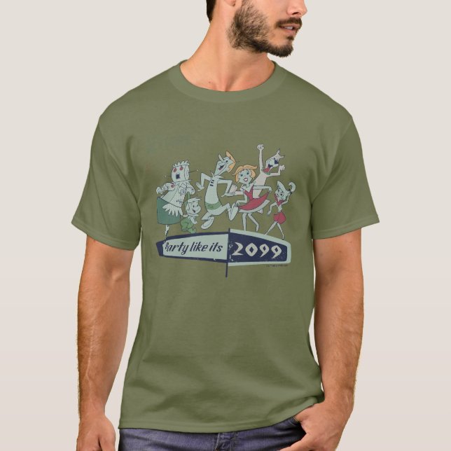 Camiseta Os Jetsons | Festa como está em 2099 (Frente)