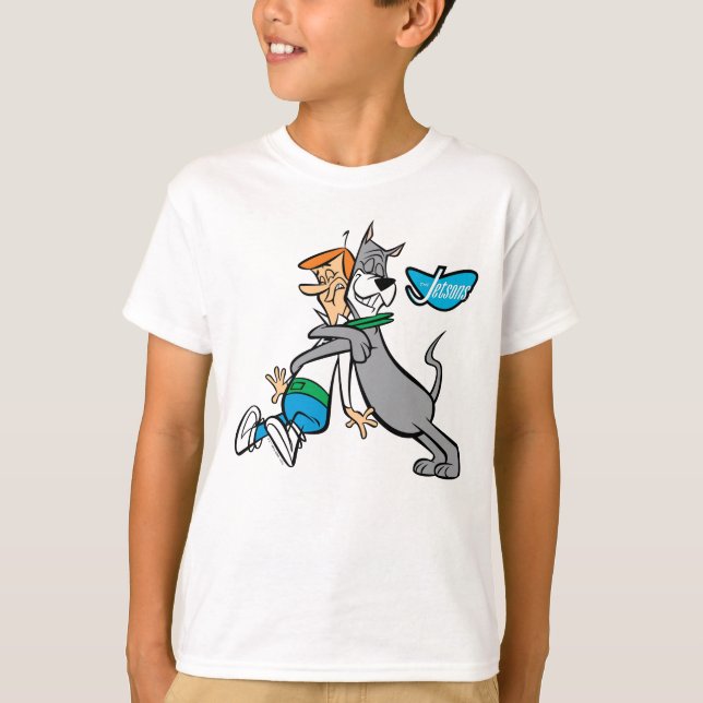 Camiseta Os Jetsons | George & Astro Hug (Frente)