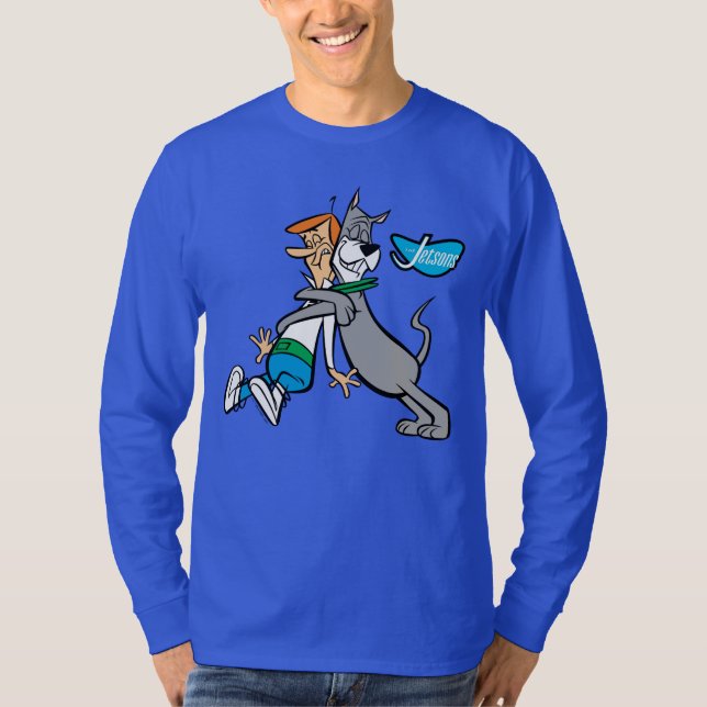 Camiseta Os Jetsons | George & Astro Hug (Frente)