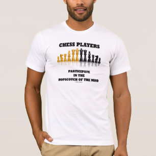Camiseta Os jogadores de xadrez participam no Hopscotch da