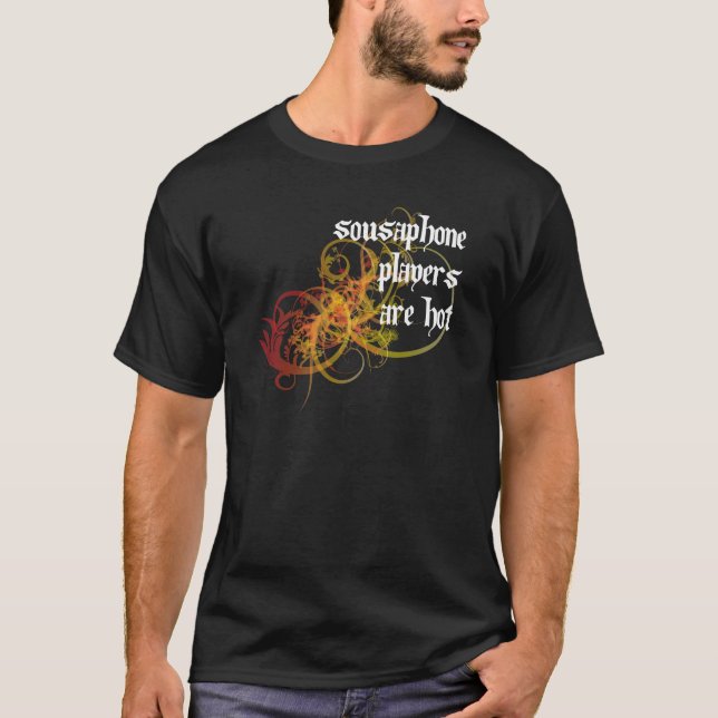 Camiseta Os jogadores do Sousaphone estão quentes (Frente)