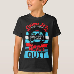 Camiseta Os jogadores nunca desistem Citações engraçadas de