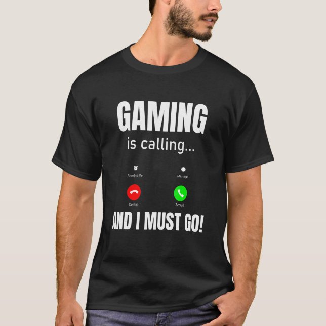 Camiseta Os jogos estão chamando e eu preciso ir (Frente)