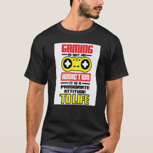 Camiseta Os Jogos Não São Um Vício, São Um Gami Apaixonado