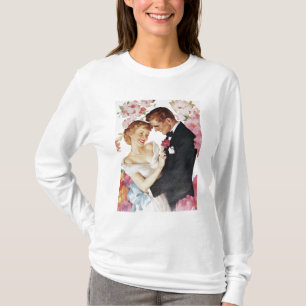 Camiseta Os jovens acoplam-se no vestuário formal
