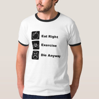 Camiseta Os KRW engraçados comem certo & exercitam o