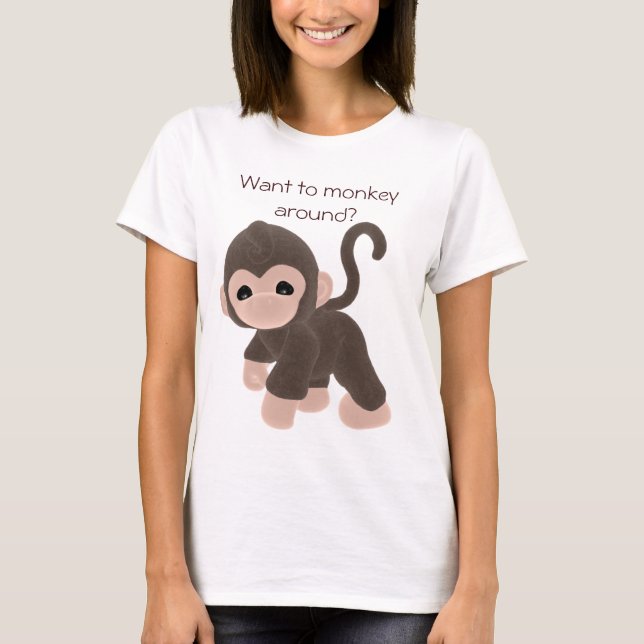 Camiseta Os KRW querem monkey ao redor? (Frente)