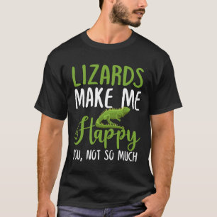Camiseta Os Lagartos Fazem-Me Feliz, Não Tanto