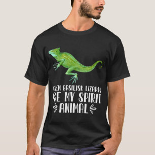 Camiseta Os Lagartos Verdes Basílicos São O Meu Espírito