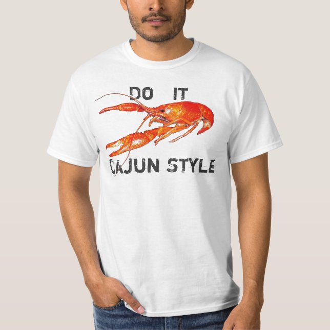 Camiseta os lagostins fazem-no estilo de Cajun (Frente)