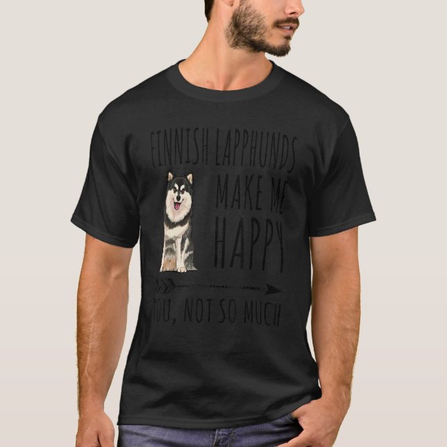 Camiseta Os Lapinhos Finlandeses Me Fazem Feliz Com Você Nã (Frente)