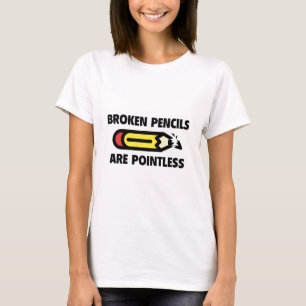 Camiseta Os Lápis Quebrados São Sem Ponto