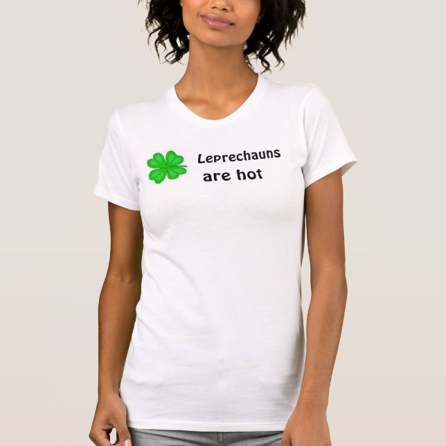 Camiseta Os Leprechauns estão quentes (Frente)