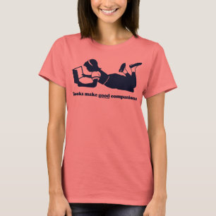 Camiseta Os livros fazem bons companheiros