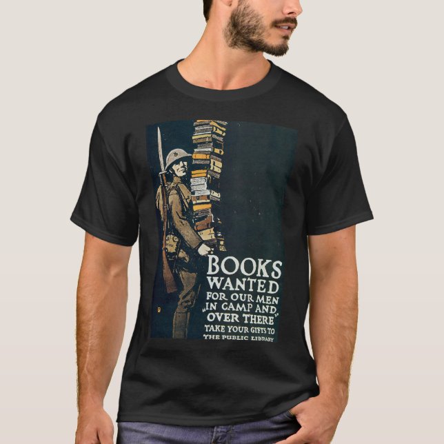 Camiseta Os livros quiseram a segunda guerra mundial (Frente)