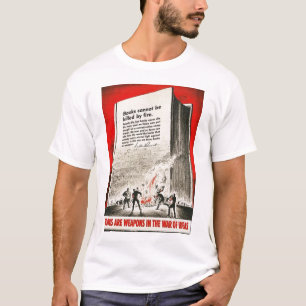 Camiseta Os livros são segunda guerra mundial das armas