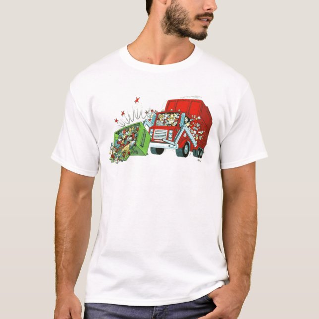 Camiseta os lixo-caminhões, sonho GRANDE ou vão em casa =] (Frente)