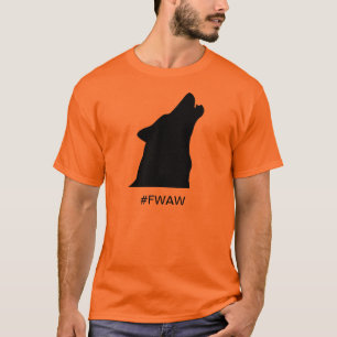 Camiseta os lobos enegrecem para sempre no ouro