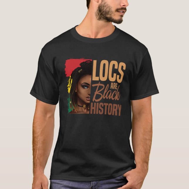 Camiseta Os Locais São Histórico Preto BHM Depois Dos Dread (Frente)