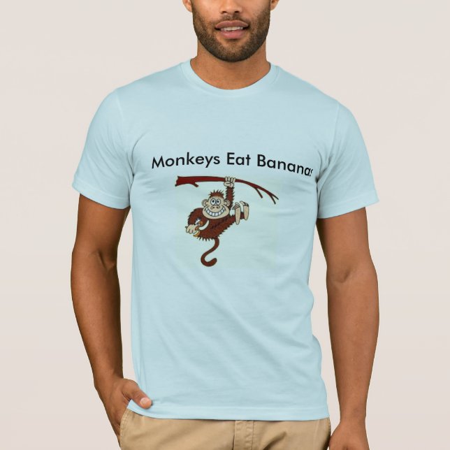 Camiseta Os macacos comem bananas (Frente)