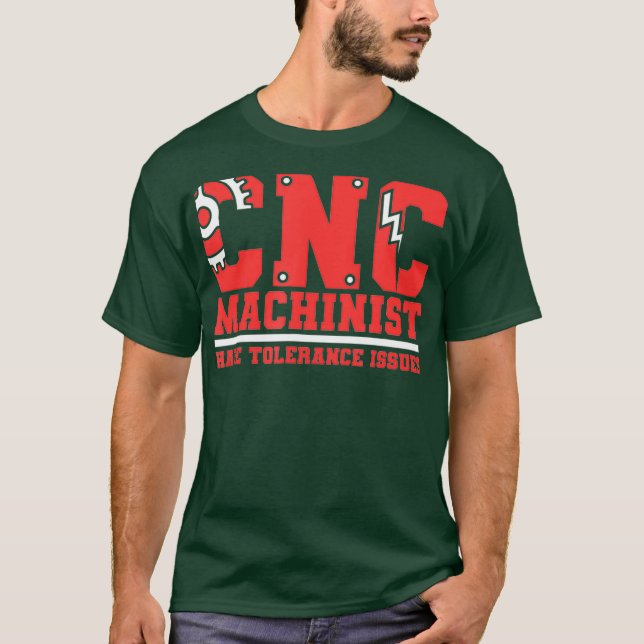 Camiseta Os Máquinas Cnc Têm Problemas De Tolerância (Frente)