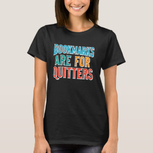 Camiseta Os Marcadores De Leitura De Livros Engraçados São 