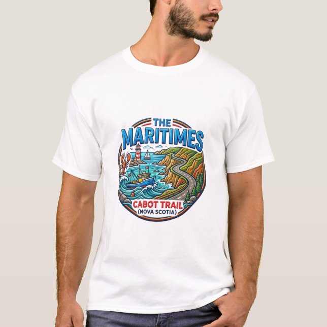 CAMISETA OS MARÍTIMES CABOT TRAIL NOVA SCOTIA (Frente)