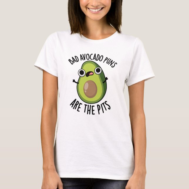 Camiseta Os Maus Avocado São Os Peitos Engraçados E Frutas (Frente)