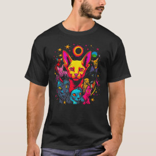 Camiseta Os Melhores Amigos De Gato Sem Cabelo Sphynx