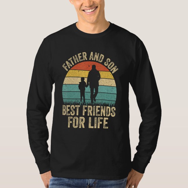 Camiseta Os Melhores Amigos Para O Pai De Vida (Frente)
