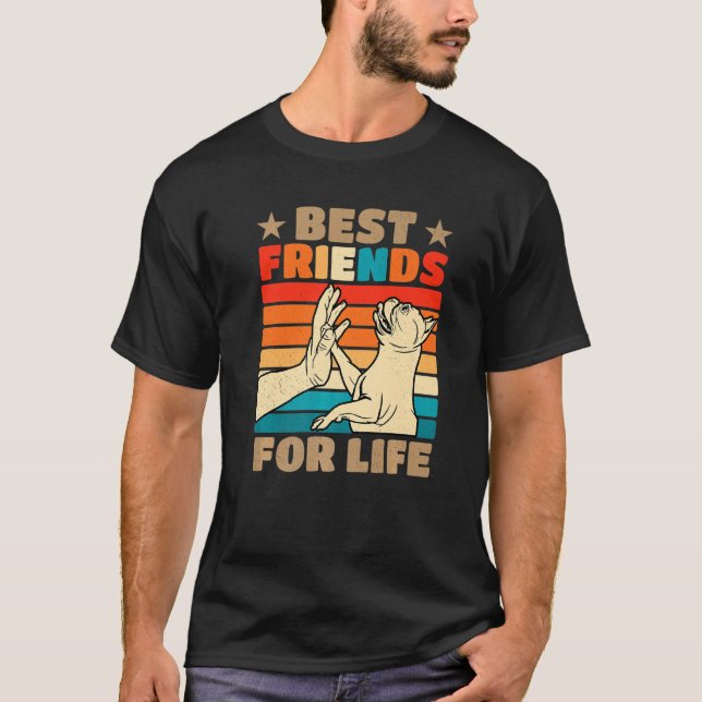 Camiseta Os Melhores Amigos Para O Proprietário De Cachorro (Frente)