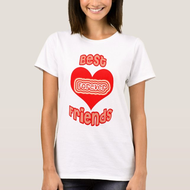 Camiseta Os melhores amigos para sempre (Frente)
