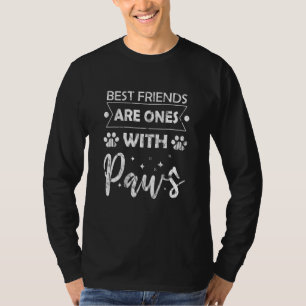 Camiseta Os Melhores Amigos São Os De Pata De Cão De Pata,