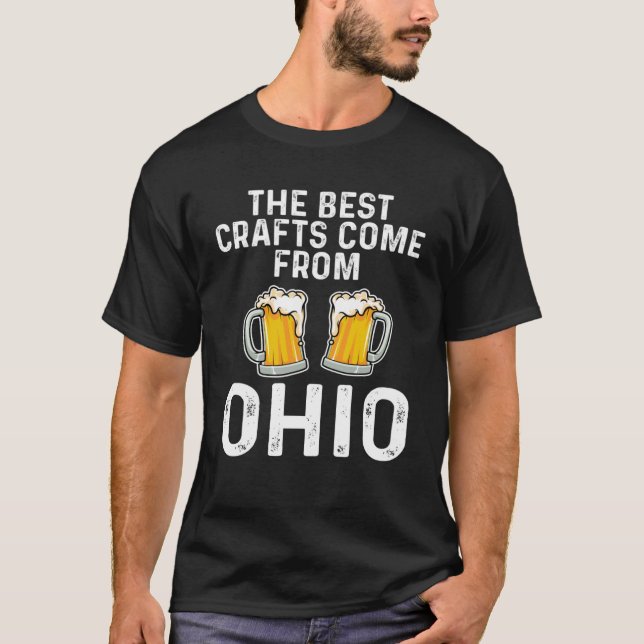 Camiseta Os melhores Artesanatos vêm do Artesanato Ohio Bee (Frente)