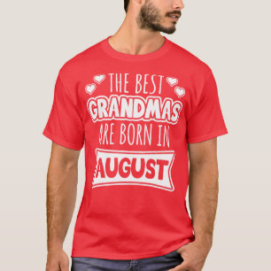 Camiseta Os melhores avós são nasceres em agosto